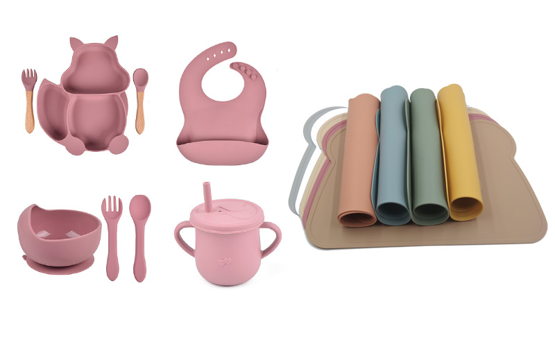 Silicone Kitchen and Baby Essentials: Cups, Bowls, Bibs, and More