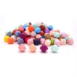 Wholesale 14mm 17mm Bulk Baby Teether Food Grade Silicone Beads For Jewelry Making