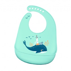 hot sale creative design new products custom waterproof baby drool feeding silicone bibs green whale bibs