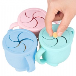 Food grade silicone baby cup, Silicone snack cup