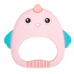 Food Grade Baby Silicone Products Supplier Baby Soft Toys Silicone Teether for Kids For Child Funny Chicken Teether