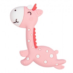 New Arrival Silicone Little Deer Teething Toy Baby Giraffe Teether Wholesale