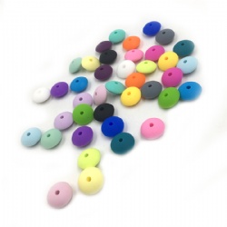 New Products Mixed Color Bulk Round Hexagon Abacus Teething Food Grade Silicone Beads Wholesale