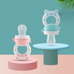 Customized Logo Baby Reusable Fruit Feeder Silicone Vegetabble Baby Feeder Baby Fresh Food Nipple Feeder